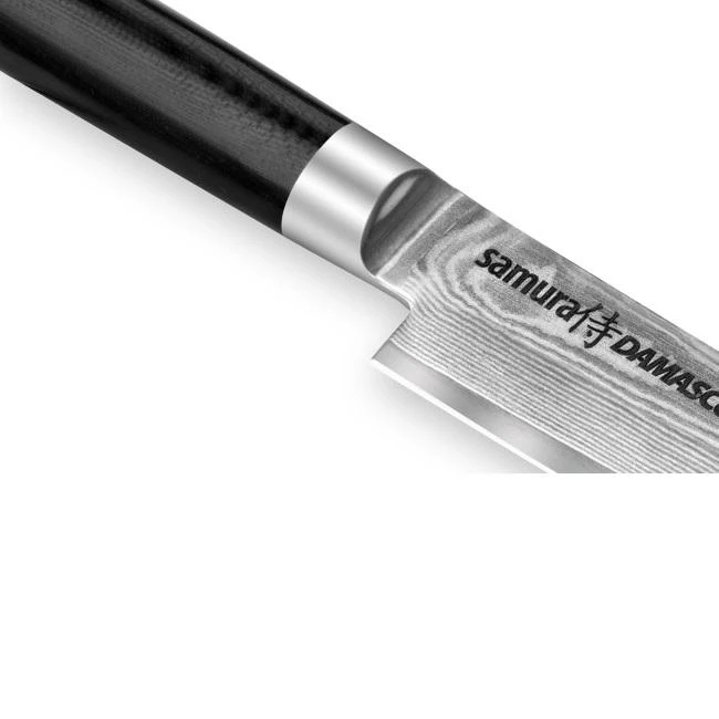 Samura DAMASCUS Universalus virtuvinis peilis 150 mm iš AUS 10 Damasko plieno 61 HRC (67 sluoksniai)