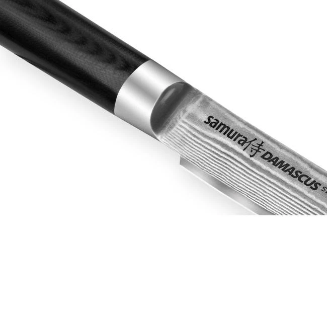 Samura DAMASCUS universalus virtuvės kepsnių peilis 125 mm iš AUS 10 Damasko plieno 61 HRC (67 sluoksniai)