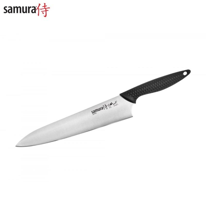 Samura Golf universalus virtuvės šefo peilis 221 mm iš AUS 8 japoniško plieno 58 HRC