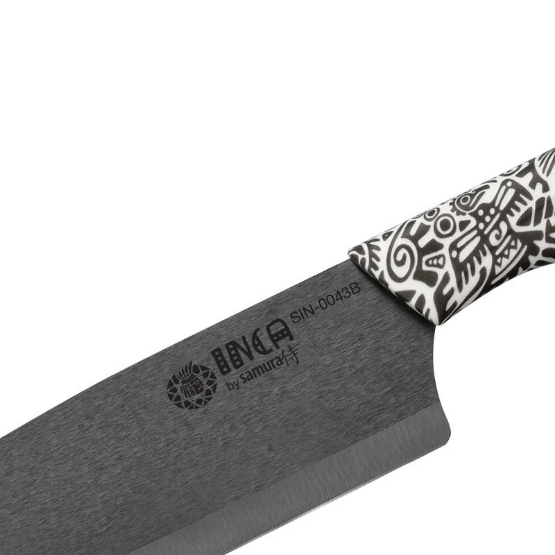 Sia Samura Latvija Keraminis Peilis nakiri 16,5cm „INCA" juodas