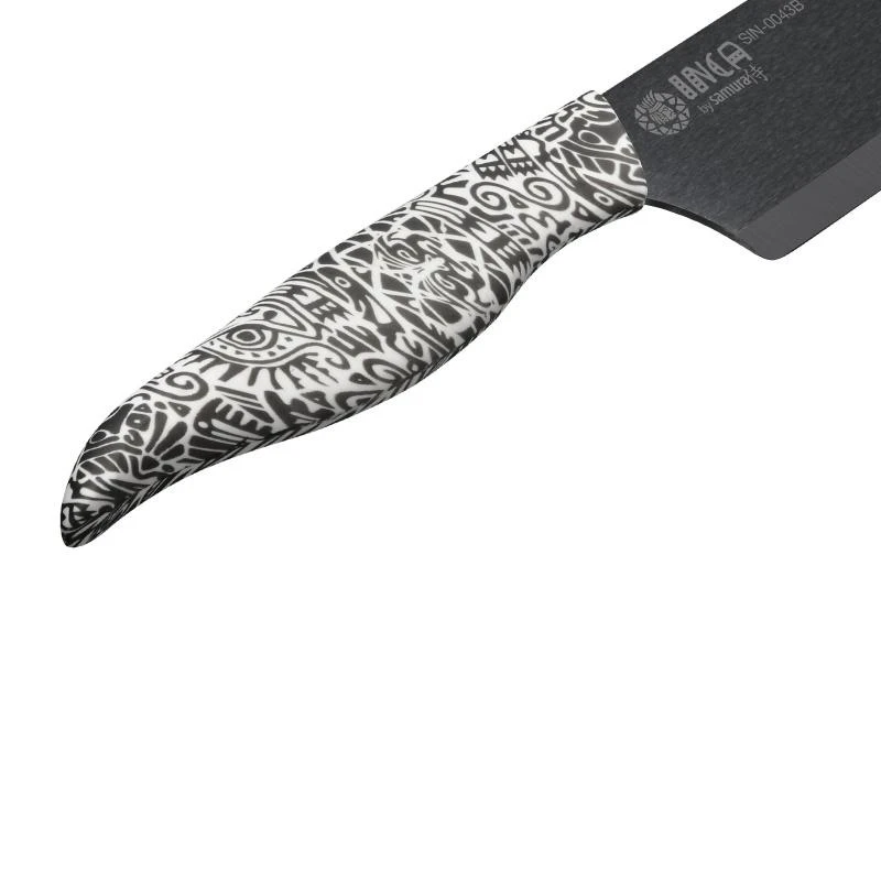 Sia Samura Latvija Keraminis Peilis nakiri 16,5cm „INCA" juodas