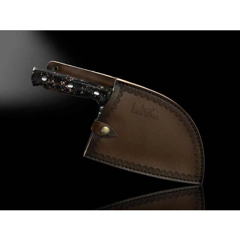 „Samura MadBull“ serbų kirvis smulkintuvas 3x110x180 mm su Marbe Carbon G10 rankena Aus-8 60 HRC