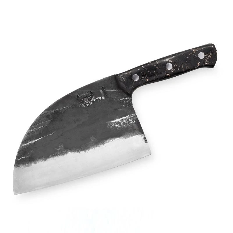 „Samura MadBull“ serbų kirvis smulkintuvas 3x110x180 mm su Marbe Carbon G10 rankena Aus-8 60 HRC