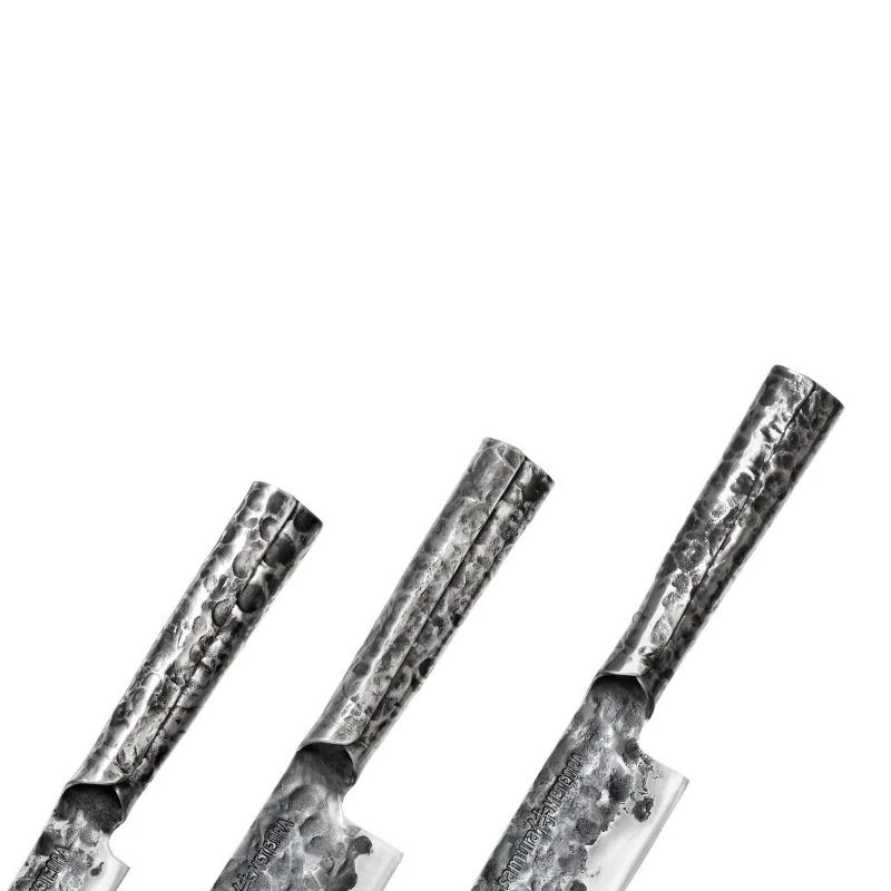 Samura Meteora 3 virtuvinių peilių rinkinys Universal 175mm nakiri 171mm chef's 209mm AUS-10 HRC 59