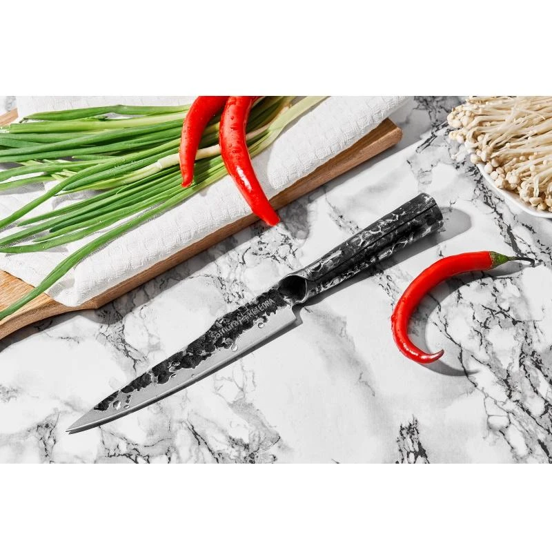 Samura Meteora 3 virtuvinių peilių rinkinys Universal 175mm nakiri 171mm chef's 209mm AUS-10 HRC 59