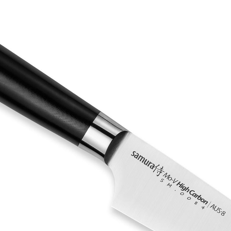 Samura MO-V Kitchen Contemporary Short Chef peilis 150mm iš AUS 8 Japoniškas plienas 59 HRC