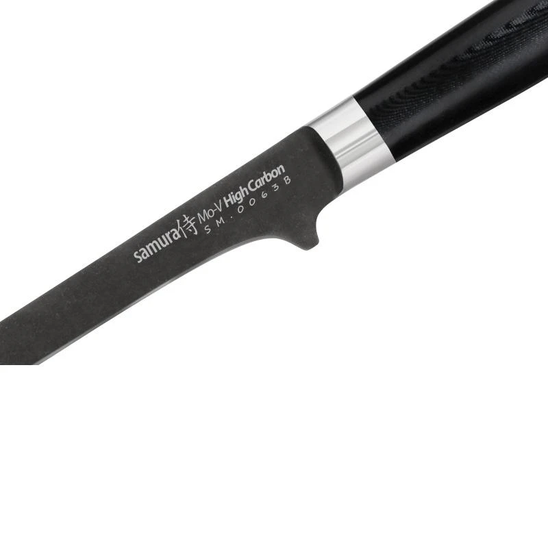 Samura MO-V Stonewash iškaulinėjimo peilis 150 mm iš AUS 8 japoniško plieno 59 HRC