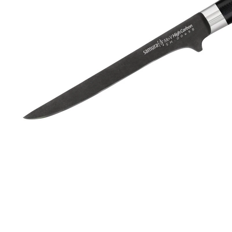 Samura MO-V Stonewash iškaulinėjimo peilis 150 mm iš AUS 8 japoniško plieno 59 HRC
