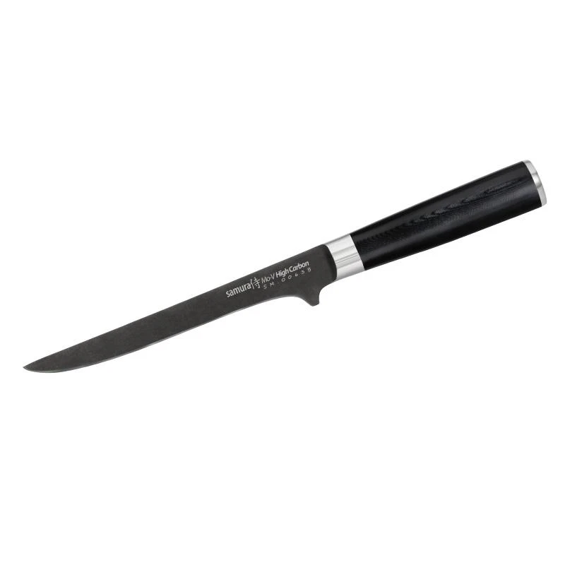 Samura MO-V Stonewash iškaulinėjimo peilis 150 mm iš AUS 8 japoniško plieno 59 HRC