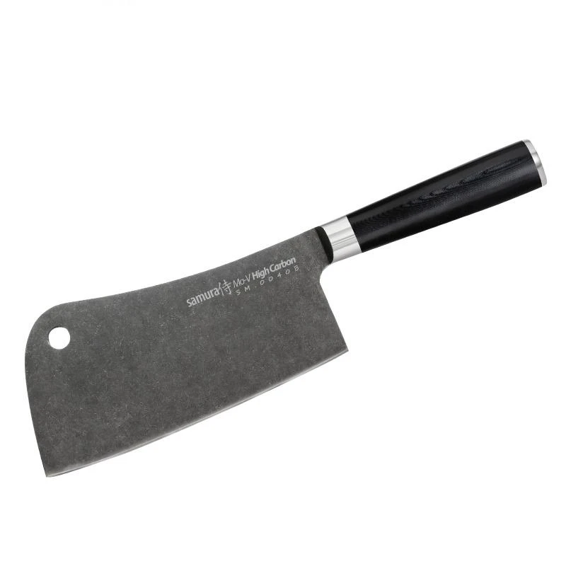 Samura MO-V Stonewash Cleaver 7,0''/180 mm iš AUS 8 japoniško plieno 59 HRC