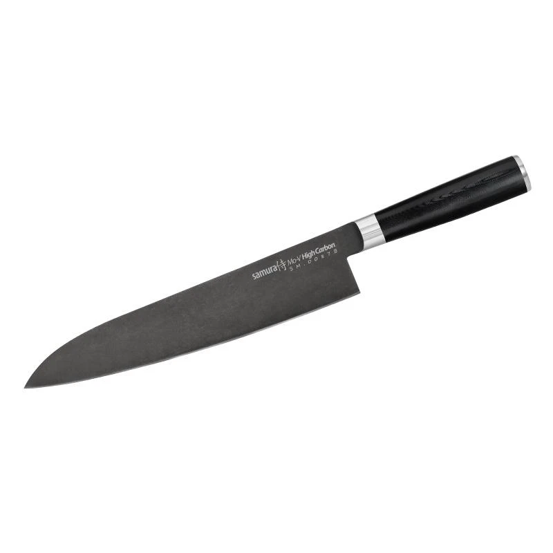 Samura MO-V Stonewash Grand Chef peilis 240mm. iš AUS 8 Japoniškas plienas 59 HRC