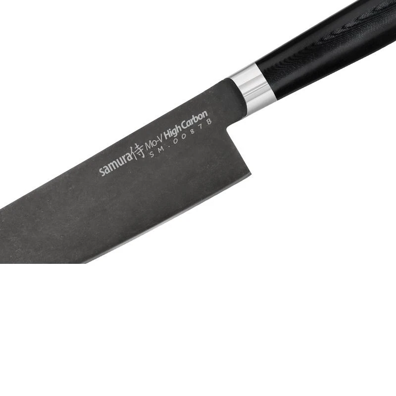 Samura MO-V Stonewash Grand Chef peilis 240mm. iš AUS 8 Japoniškas plienas 59 HRC