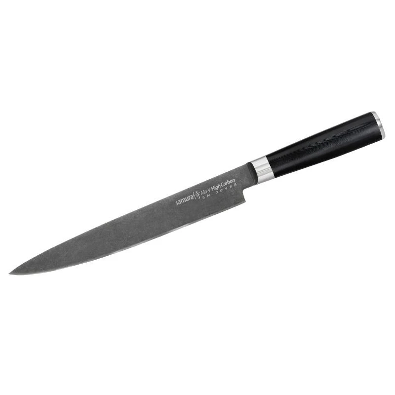 Samura MO-V Stonewash pjaustymo peilis 9,0''/230 mm iš AUS 8 japoniško plieno 59 HRC