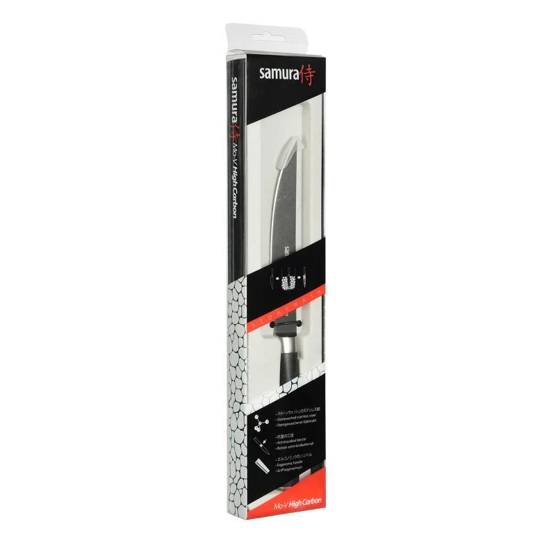 Samura MO-V Stonewash Steak peilis 5,0''/120 mm iš AUS 8 japoniško plieno 59 HRC