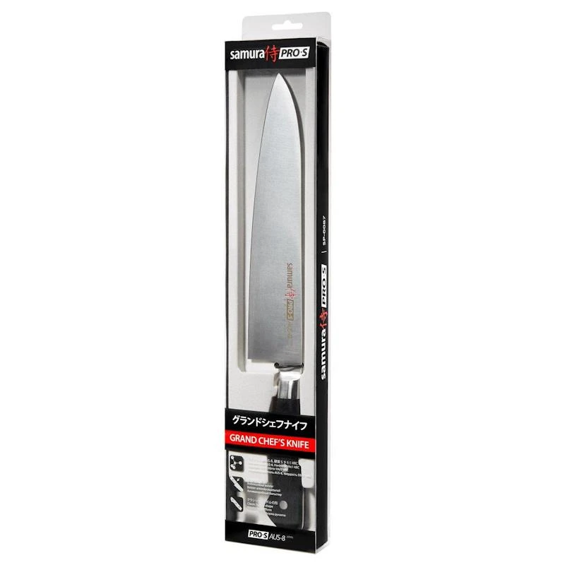 Samura PRO-S Grand Chef peilis 240mm iš AUS 8 japoniško plieno 58 HRC