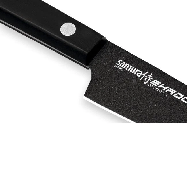 Samura SHADOW Universalus peilis su juoda nepridegančia danga 4,0"/99mm iš AUS 8 Japoniško plieno 59 HRC