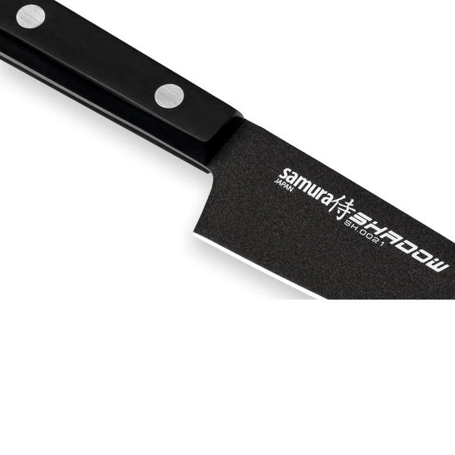 Samura SHADOW Universalus peilis su juoda nepridegančia danga 4,7"/120mm iš AUS 8 Japoniško plieno 59 HRC