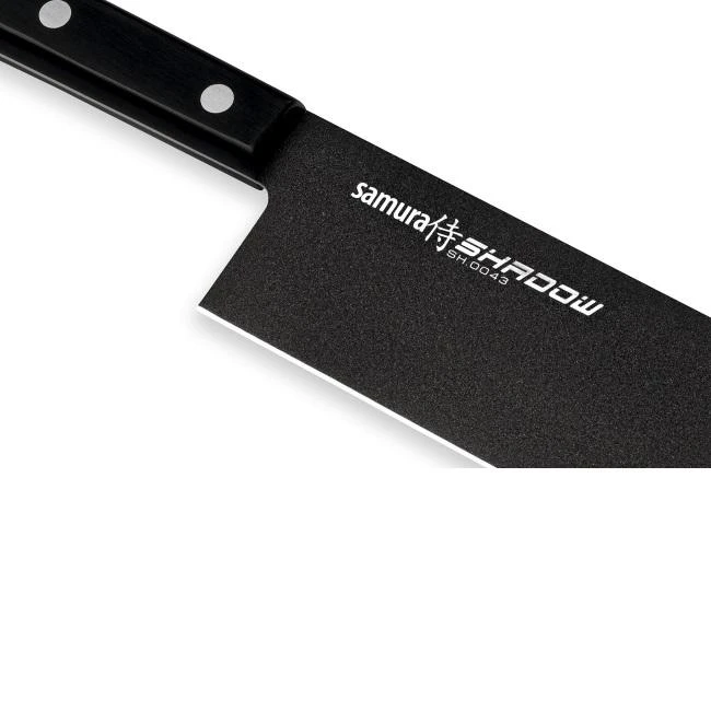 Samura SHADOW Universalus Nakiri peilis su juoda nepridegančia danga 6,7"/170mm iš AUS 8 Japoniško plieno 59 HRC