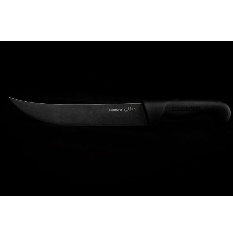 Samura Sultan Pro Stonewash virėjo peilis su patogia rankena 213mm iš japoniško plieno 59 HRC