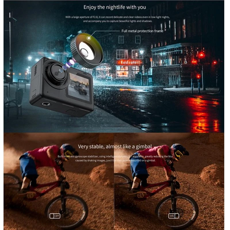 Veiksmo SJCAM SJ10 Pro Dual Screen kamera