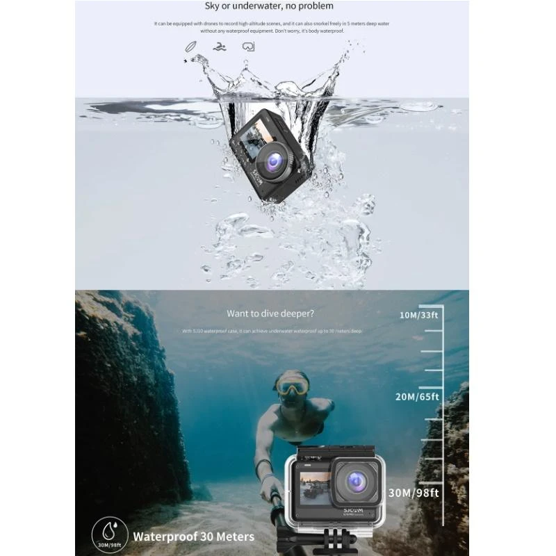 Veiksmo SJCAM SJ10 Pro Dual Screen kamera