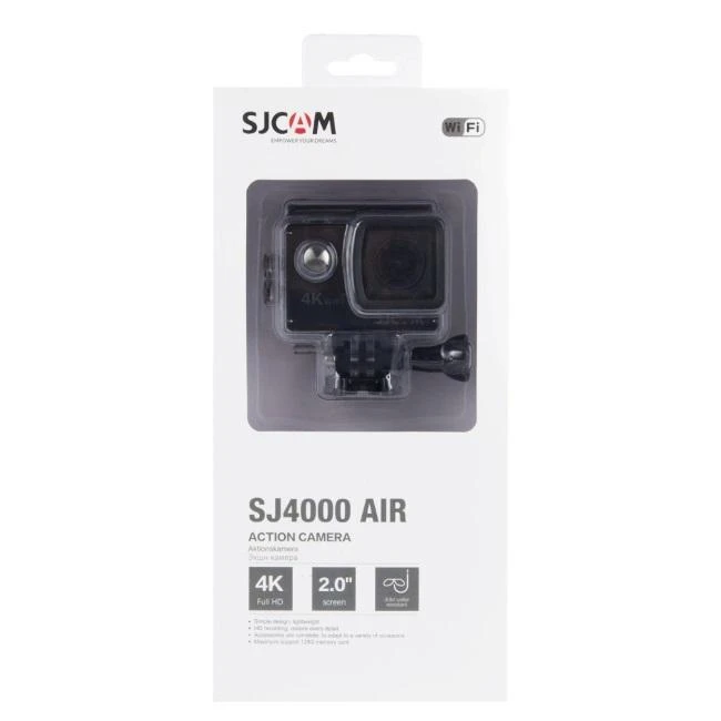Veiksmo kamera SJCam SJ4000 AIR 4K Wi-Fi Juoda
