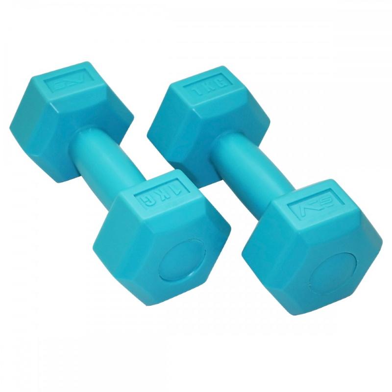 SportVida 2in1 GYM & Fitness Comfort svarmenų rinkinys 2x1kg, mėlyni