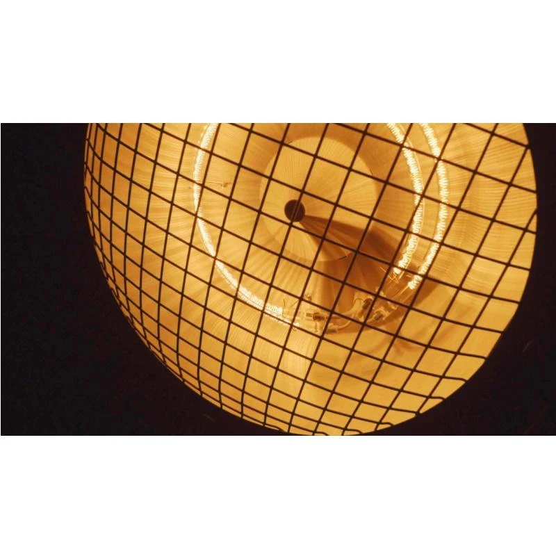 SUNRED® Indus Bright pastatomas infraraudonųjų spindulių terasos šildytuvas RSS19, 2100 W, Juodas