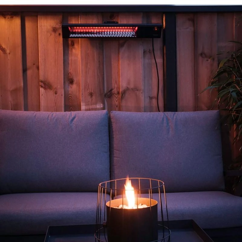 SUNRED | Šildytuvas | PRO25W-SMART, „Triangle Dark“ išmanioji siena | Infraraudonųjų spindulių | 2500 W | Juodas | IP55