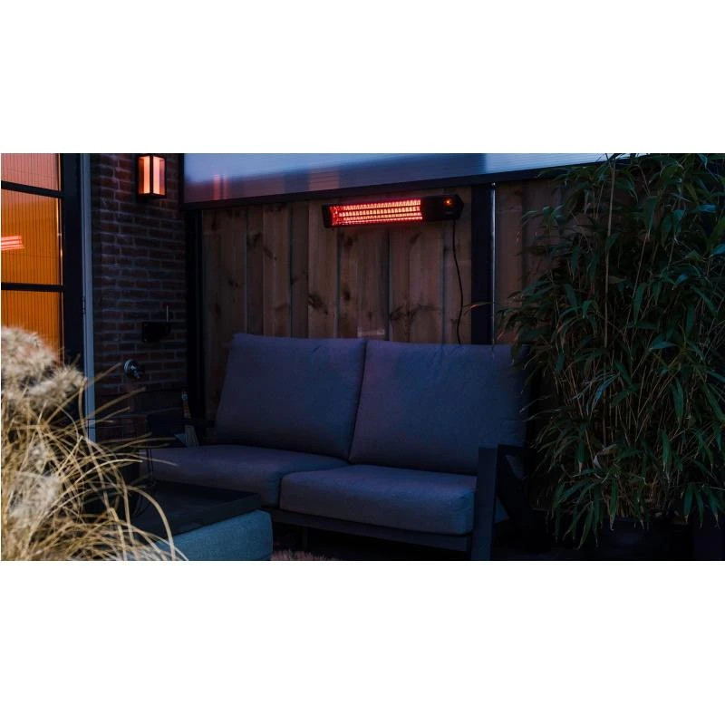 SUNRED | Šildytuvas | PRO25W-SMART, „Triangle Dark“ išmanioji siena | Infraraudonųjų spindulių | 2500 W | Juodas | IP55