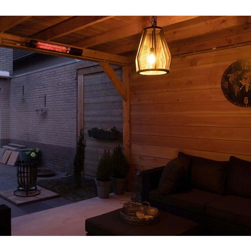 SUNRED | Šildytuvas | RD-DARK-20, tamsi siena | Infraraudonųjų spindulių | 2000 W | Juodas | IP55