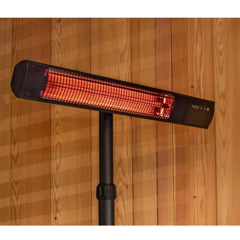 SUNRED | Šildytuvas | RD-DARK-25S, tamsiai stovintis | Infraraudonųjų spindulių | 2500 W | Juodas | IP55