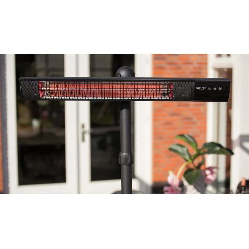 SUNRED | Šildytuvas | RD-DARK-25S, tamsiai stovintis | Infraraudonųjų spindulių | 2500 W | Juodas | IP55
