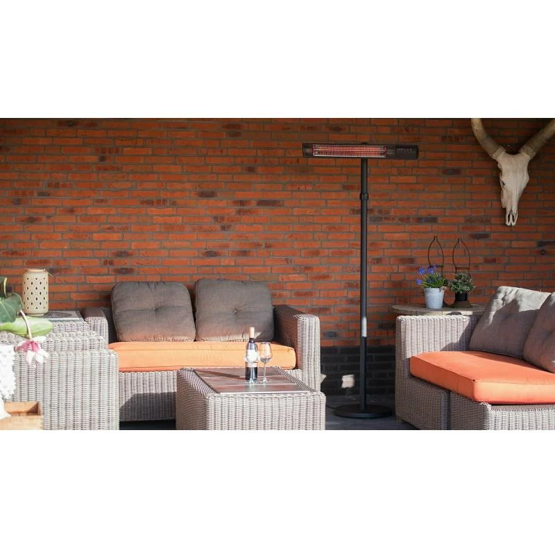 SUNRED | Šildytuvas | RD-DARK-25S, tamsiai stovintis | Infraraudonųjų spindulių | 2500 W | Juodas | IP55