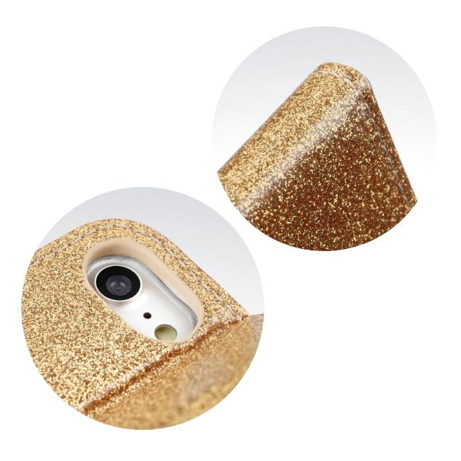 TakeMe 3D-Crystal Shine Magnetic Fix Book Dėklas, skirtas Samsung Galaxy S21 (G991B) Gold