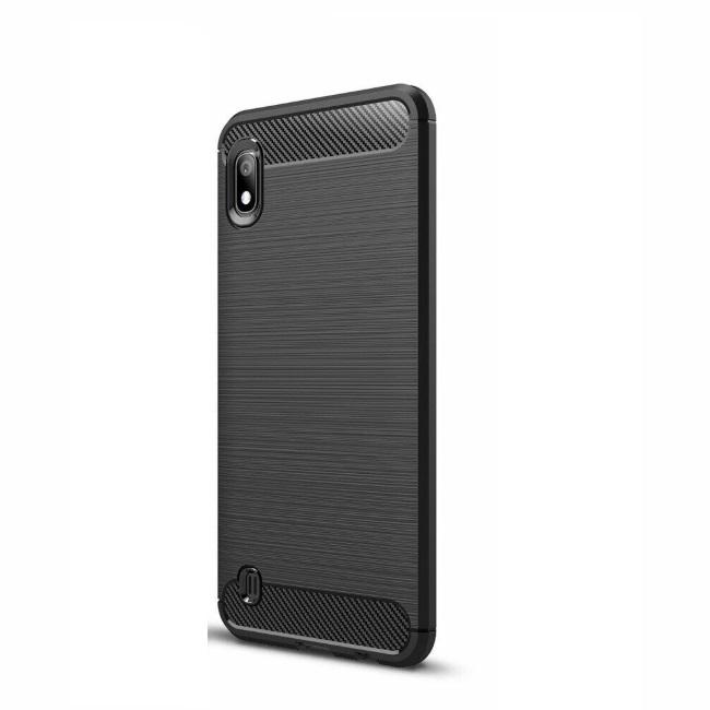 Pferd iLike galinis dangtelis Samsung Galaxy A10 silikoninis dėklas Juodas