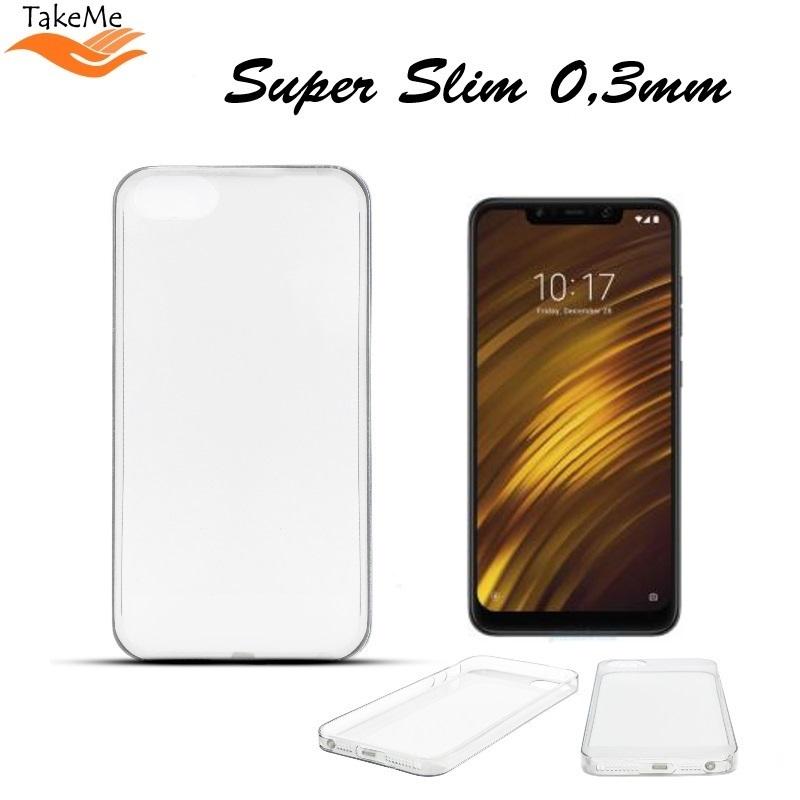 Greengo Pferd TakeMe Ultra Slim 0,3 mm galinis dėklas Xiaomi Pocophone F1 skaidrus