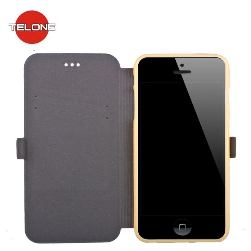 Telone Super Slim Shine atverčiamas dėklas skirtas Huawei Mate 10 Lite /  Nova 2i / G10, auksinis | Varle.lt