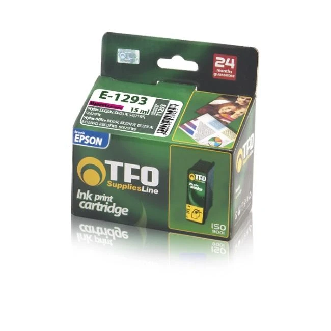 TFO Epson T1293 Magenta INK Cartridge 15ml (C13T12934010) B42WD SX230 WF-3010DW HQ Premium Analog