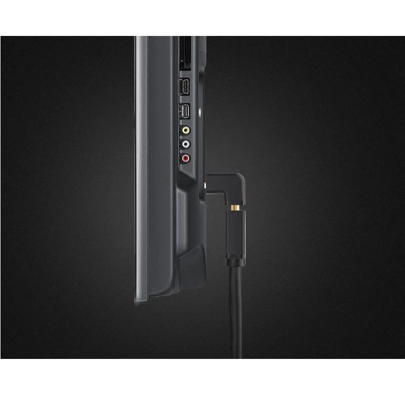 UGREEN kampinis HDMI adapteris prijungtas prie televizoriaus