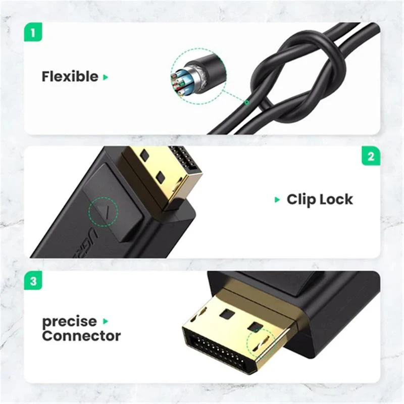 UGREEN MM137 DisplayPort – HDMI adapteris yra 4K