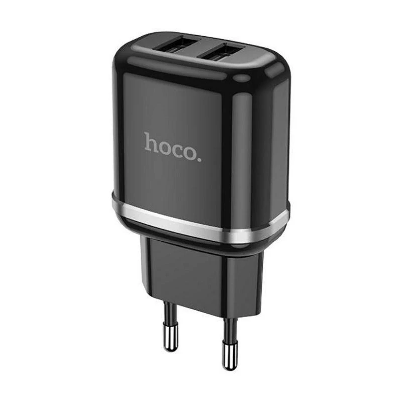 Usams Įkroviklis Hoco N4 12W 2xUSB-A juodas