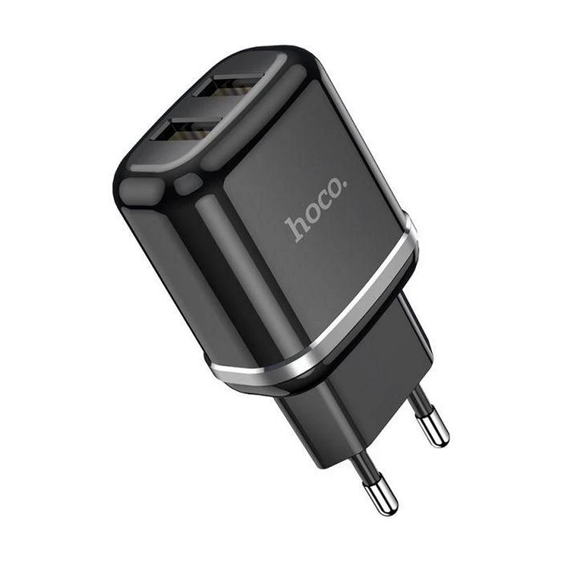 Usams Įkroviklis Hoco N4 12W 2xUSB-A juodas