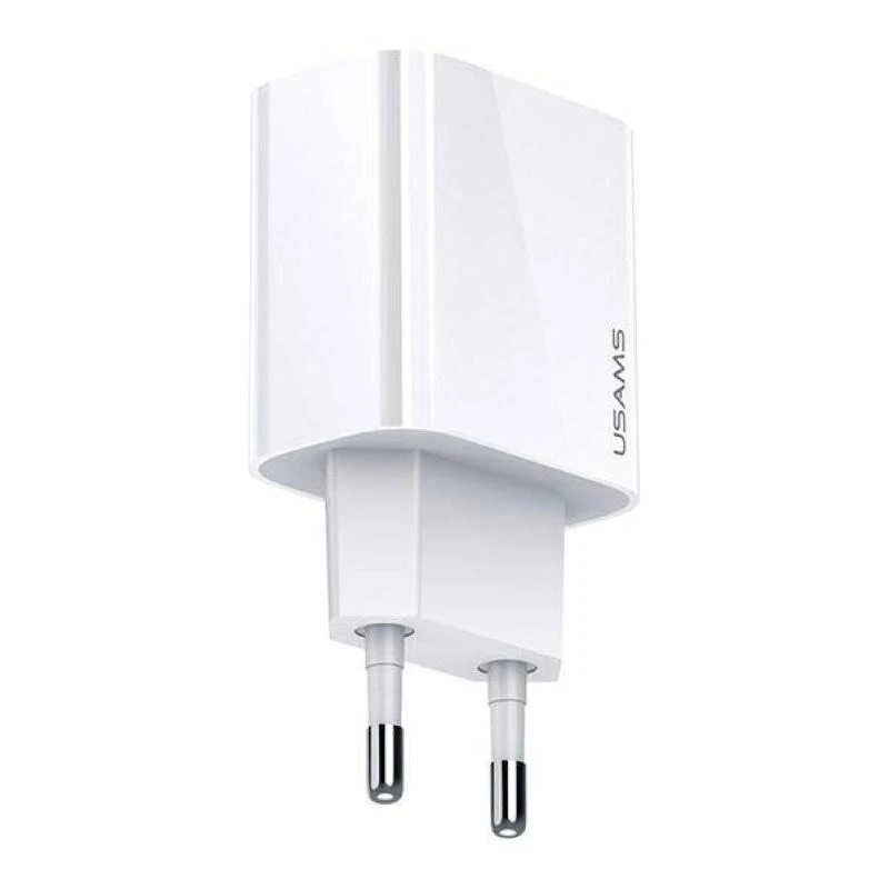 USAMS kelioninis įkroviklis 20W USB-C PD, Baltas