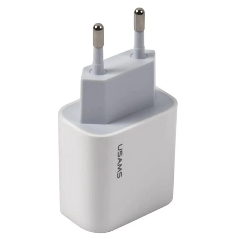 USAMS kelioninis įkroviklis 20W USB-C PD, Baltas