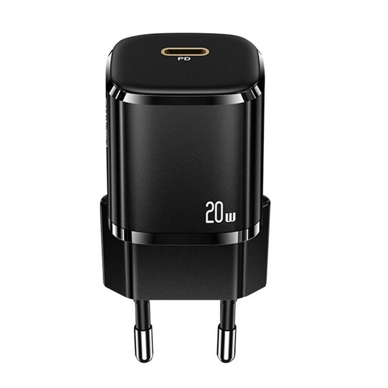 USAMS TRAVEL CHARGER 1XUSB-C T36 MINI 20W Juodas