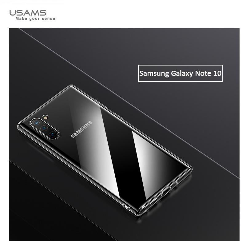 Usams US-BH512 pirminis itin plonas silikoninis galinis dėklas, skirtas Samsung Galaxy Note 10 (N970F) skaidrus