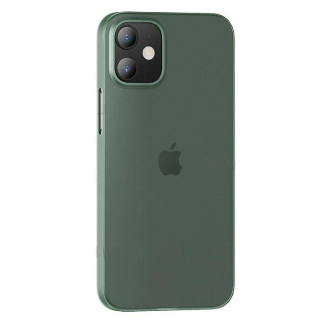 USAMS Gentle Dėklas for Apple iPhone 12 mini 5.4″ žalias/skaidrus IP12QR03 (US-BH608)