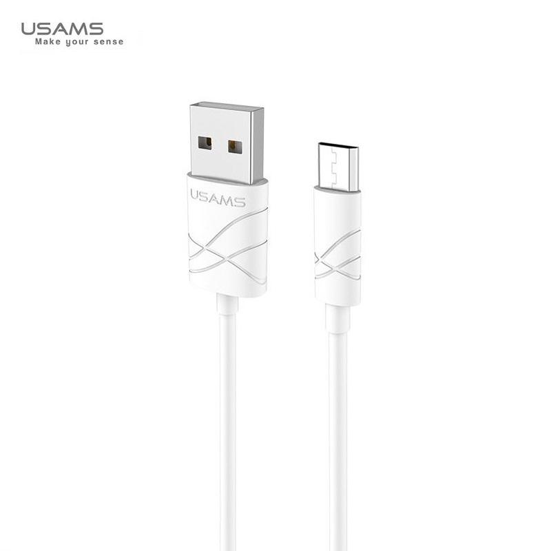 Usams U-GEE universalus silikoninis mikro USB duomenų ir įkroviklio kabelis 1m