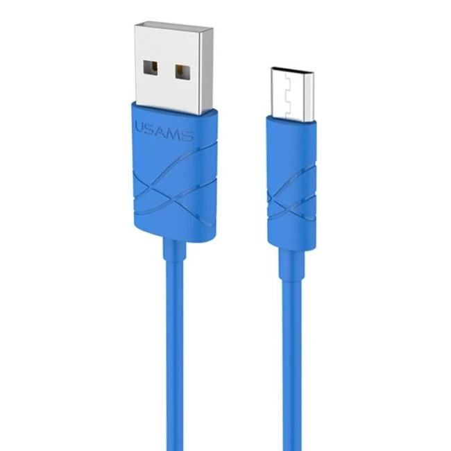 Usams U-GEE Universal micro USB 1m Mėlyna